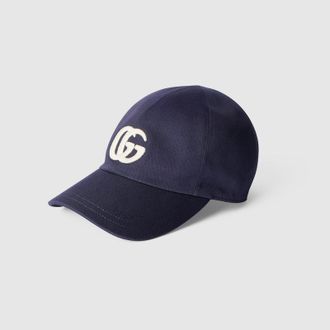 Gucci Kids - Cotton Baseball Hat, Size XXS, Blue