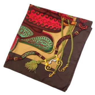 Herm&egrave;s Pre-owned Vintage zijden sjaal - Dames - Pre-owned - Veelkleurig - Maat: ONE Size Zijde