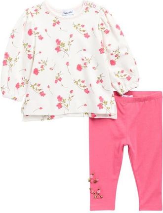 Splendid Camellia Rose Pullover & Leggings Set in Camllia Rose Toss at Nordstrom, Size 18-24M