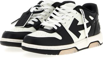 Off-white Mens Bicolor Calfskin Low Top Sneakers