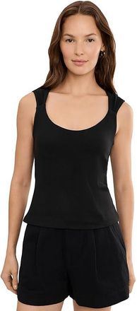 Liverpool L.A. Petite Sleeveless Built In Bra Knit Top Womens Clothing Black : PXL, Elastane/Viscose