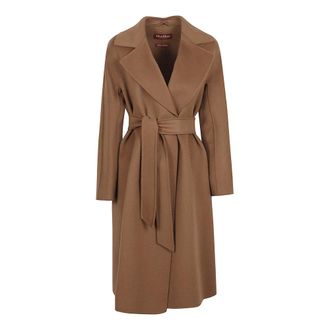 Max Mara Dames, Mantels, Bruin, Maat: XS Zijde