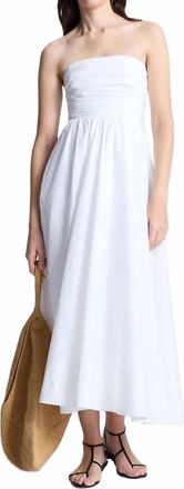 A.L.C. Tate Strapless Midi Dress In White