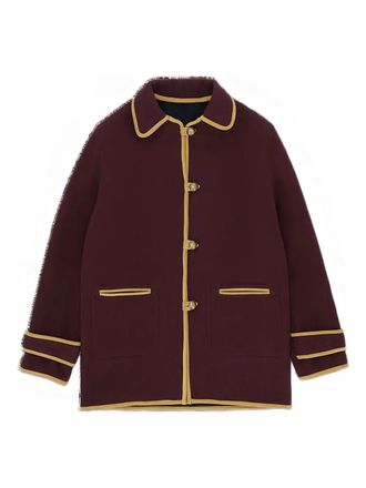 Fortela Danielle wool jacket - women - Virgin Wool - 42 - Red