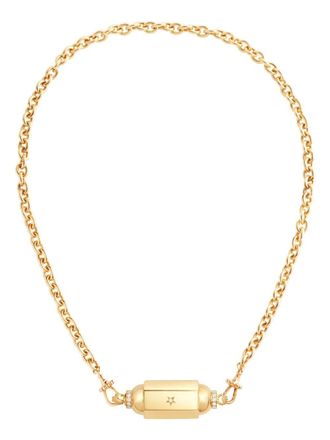 Marie Lichtenberg Collana Locket in oro giallo 18kt con diamanti