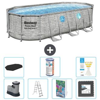 Bestway Piscina Bestway Power Steel Oval - 549x274x122 Cm - 8-piezas S563