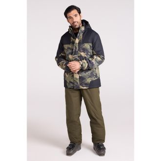 Mountain Warehouse Heren Camo Ski-jas & -broek (Donkere Khaki)