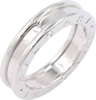 Bulgari Silver White Gold (18K) Band Ring (Pre-Owned)