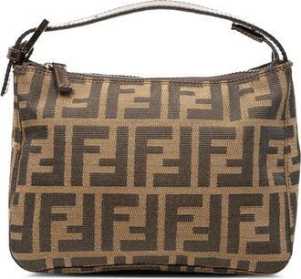 Fendi 1900s Zucca Canvas handtas - Bruin