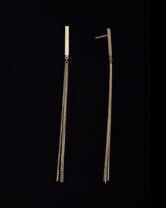 Italian Gold, Inc Fremada 14K Italian Gold Bar Tassel Drop Earrings