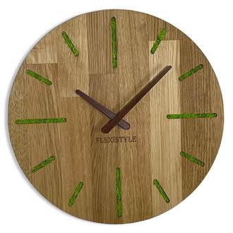 OEM Reloj De Pared De Madera liquen Musgo