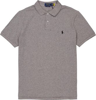 Polo Ralph Lauren Classics Grey Embroidered Logo Polo Shirt, Size Large