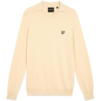 Lyle & Scott Herentrui met kraag en logo (Geel)