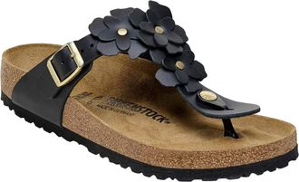 Birkenstock Gizeh Flowers Black 1026693 Womens