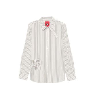 KidSuper Studios Stripe-pattern Face-embroidered Shirt