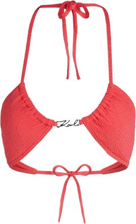 Karl Lagerfeld DNA bikinitop met textuur - Rood