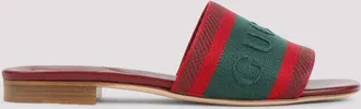 Gucci Red Slip On Sandals