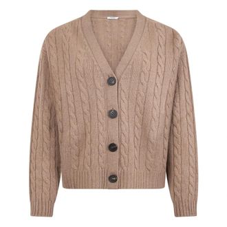 PESERICO Dames, Truien, Beige, Maat: M Zijde