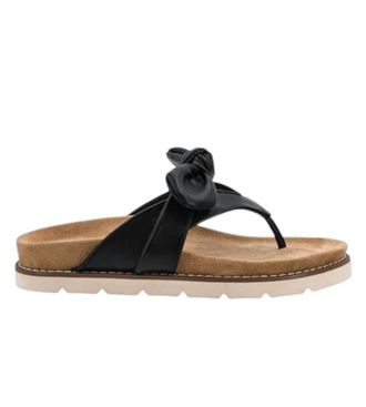 Corkys Footwear Womens Never Settle Thong Sandal In Black