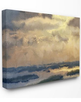 Stupell Industries Painted Neutral Morning Sky Abstract By Kimberly Allen Canvas Art