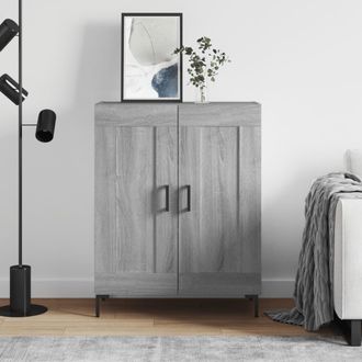 vidaXL Vidaxl - Aparador De Madera De Ingenier&iacute;a Gris Sonoma 69,5x34x90 Cm
