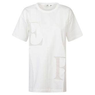 Elisabetta Franchi T-Shirts, female, White, Size: XS Elisabetta Franchi T-shirts and Polos