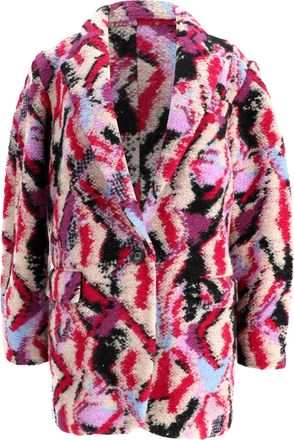 Isabel Marant &Eacute;toile Nilinda Fuzzy Jacket in Pink Wool