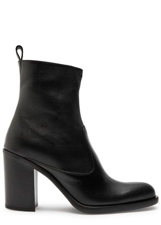 Chlo&eacute; Phoenix 90 Leather Ankle Boots - Black - 38 (IT38 / UK5)