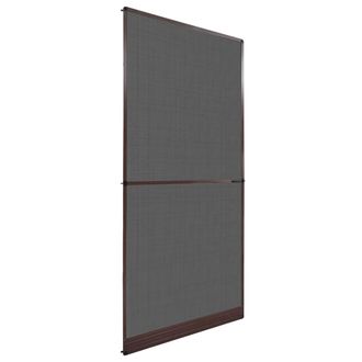 vidaXL Vidaxl - Mosquitera Con Bisagras Para Puertas Marr&oacute;n 100x215 Cm