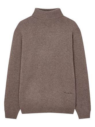 Man On The Boon. turtleneck sweater - men - Wool/Cashmere - L - Brown