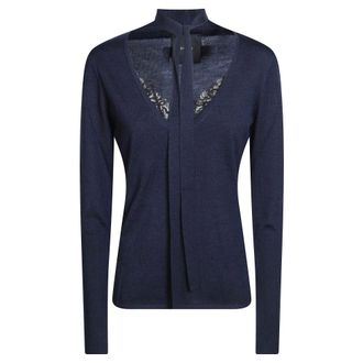 Pinko Pinko, Dames, Truien, Blauw, Maat: L