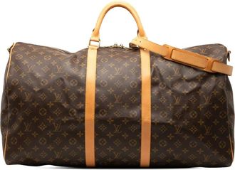 Louis Vuitton 2002 Monogram Keepall Bandouliere 60 travel bag - Bruin