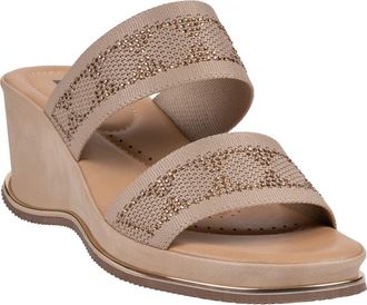 Good Choice Shoes Maycee Wedge Sandal in Nude at Nordstrom Rack, Size 7.5