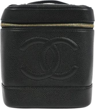Chanel Pre-owned Leren Handtas - Dames - Vintage Handtas - Zwart - ONE Size - Leer - Vintage