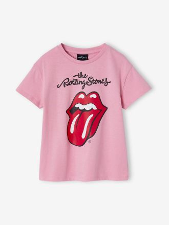 THE ROLLING STONES M&auml;dchen T-Shirt THE ROLLING STONES mit Logo-Print pfingstrose