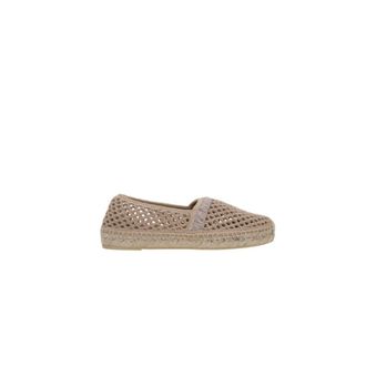 Miu Miu Schoenen, Dames, Beige, 37 EU, Beige Gehaakte Espadrilles
