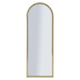 Dmora Espejo Nida, Forma Rectangular, Tipo De Pared, Estructura Transparente, 55x150h Cm Dorado