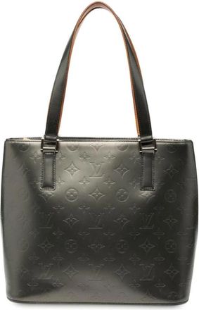 Louis Vuitton Pre-owned Tote Bags, female, Gray, Size: ONE SIZE Pre-owned Leather Tote Bag
