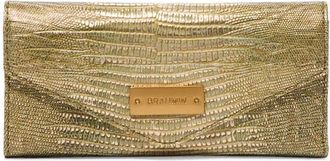 Brahmin Veronica Croc Embossed Leather Wallet in Olive at Nordstrom