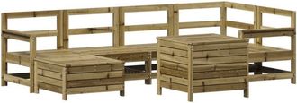 vidaXL 7 Piece Garden Sofa Set Impregnated Wood Pine vidaXL