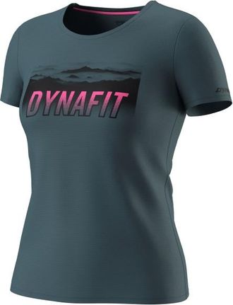 Dynafit Transalper Graphic S/S Tee Funktionsshirt f&uuml;r Damen | blau