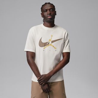 Nike Jordan Mens Jordan Brooklyn Jumpman T-Shirt in White | IF3043-133