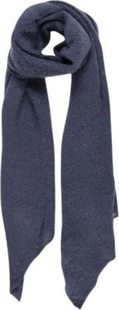 Pieces Blauwe Polyester Gebreide Sjaal - Dames - Sjaals - Blauw - ONE Size - Polyester - Accessoires