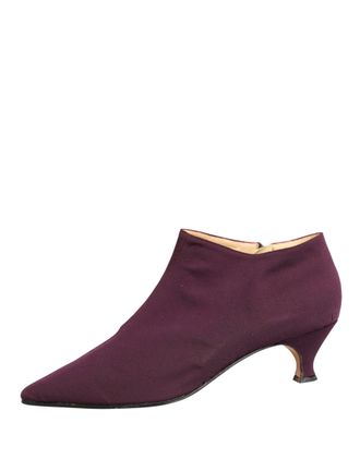 Dolce & Gabbana Purple Suede AnkleBoots Womens Shoes (Pre-Owned)