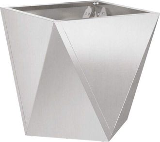 vidaXL Jardinera Plateado 50 X 50 X 50 Cm Acero Inoxidable Vidaxl