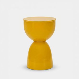 Les Tendances Mesa Auxiliar De Sal&oacute;n En Metal Yao - Amarillo