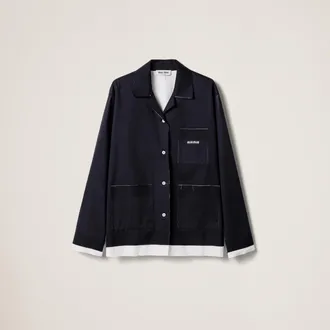 Miu Miu Knit and poplin shirt