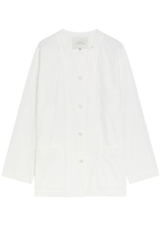 STUDIO NICHOLSON Patch Pocket Cotton Shirt - White - 10 (UK10 / S)
