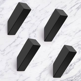 OEM Gancho Para Toallas - Acero Inoxidable Sus 304 - Para Ba&ntilde;o Habitaci&oacute;n Y Oficina - Lote De 4 - Negro Mate