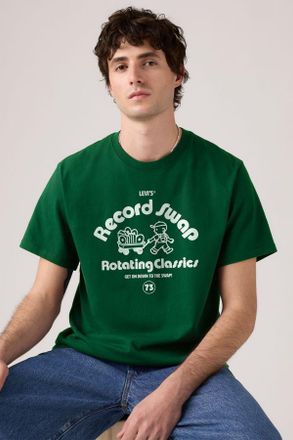 Levi's Relaxed Fit Graphic Tee - Uomo - 2XL - Verde / Swap Eden